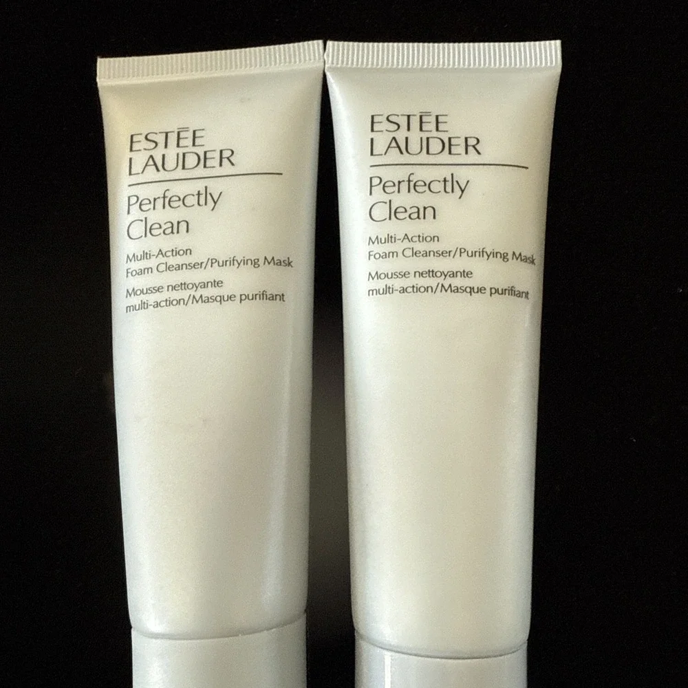 2 Estée LauderPerfectlyClean Multi-ActionFoam-Cleanser Purifying Mask 1.7oz(4777